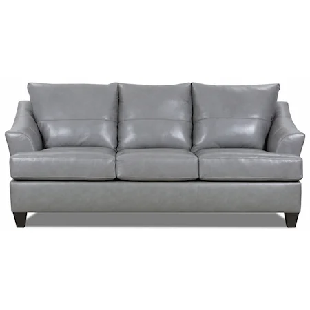 Transitional Sofa with Flared Arms